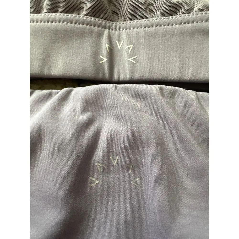 Varley Chester Leggings Sports Bra Set Dusk Lavender XS Mesh EUC